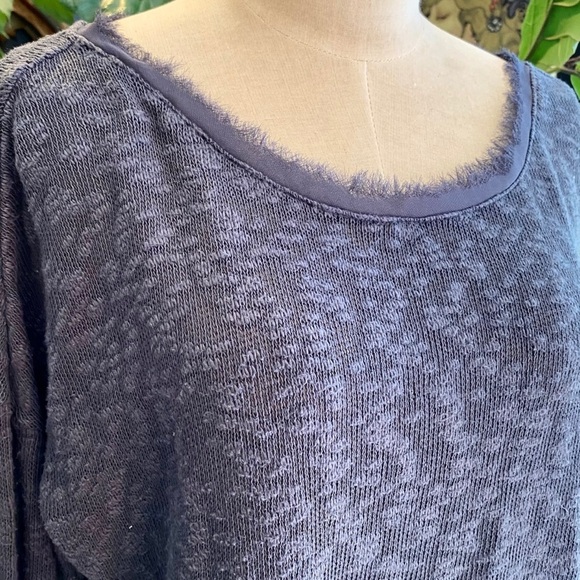 Anthropologie Deletta Nubby Circle Sweater Grey - Picture 12 of 15